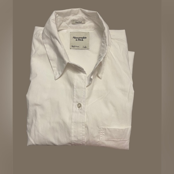 Abercrombie oversized white button down shirt - Picture 1 of 4
